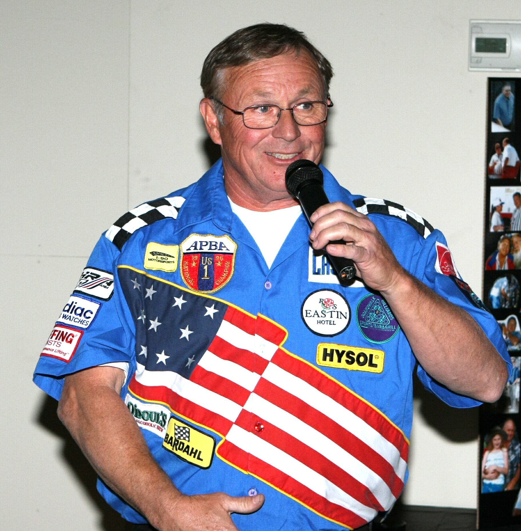 Mark Evans told stories in his PICO American Dream uniform.