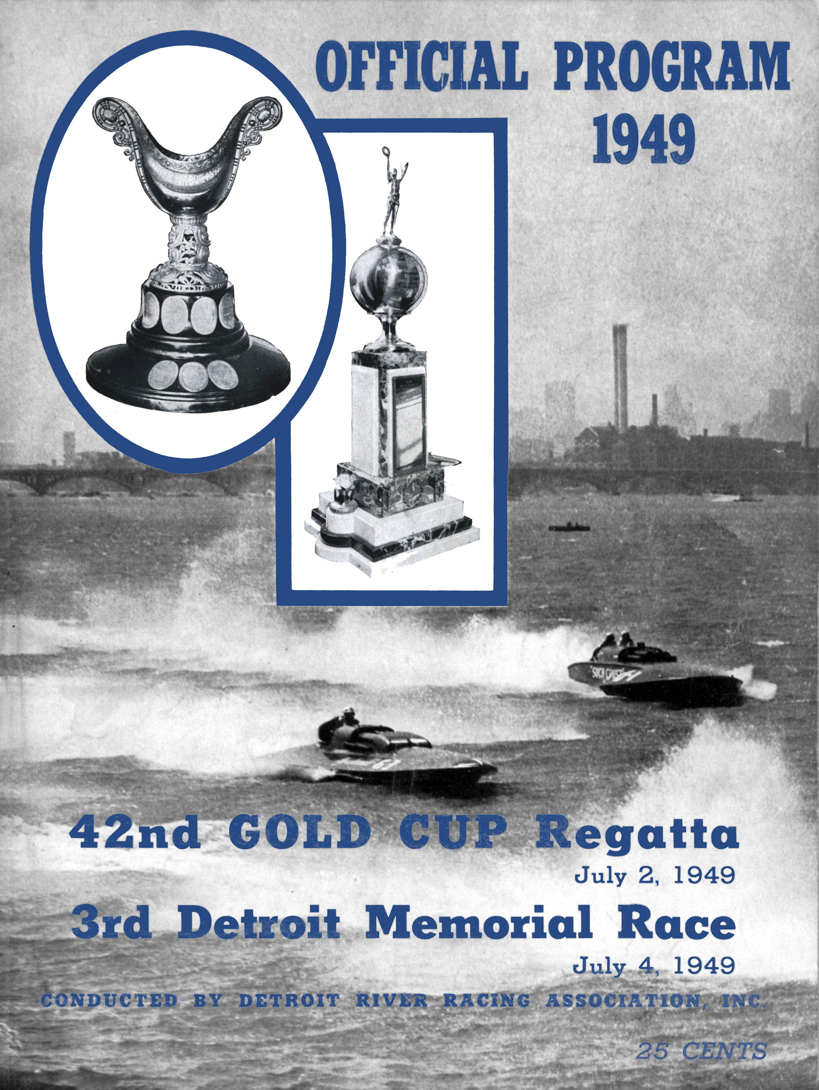 1949 Gold Cup & Detroit Memorial Programme Guide