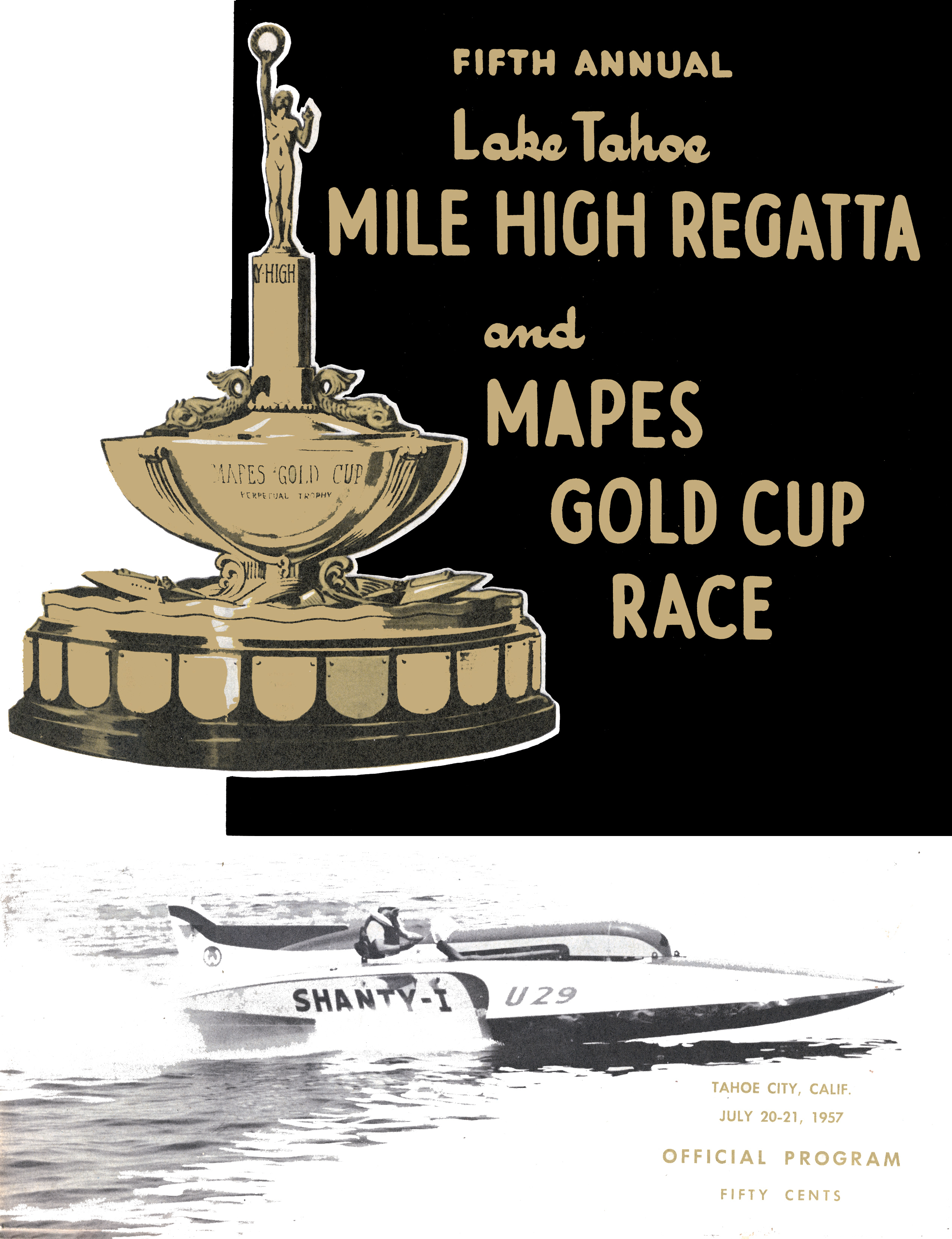 1957 Lake Tahoe Programme Cover