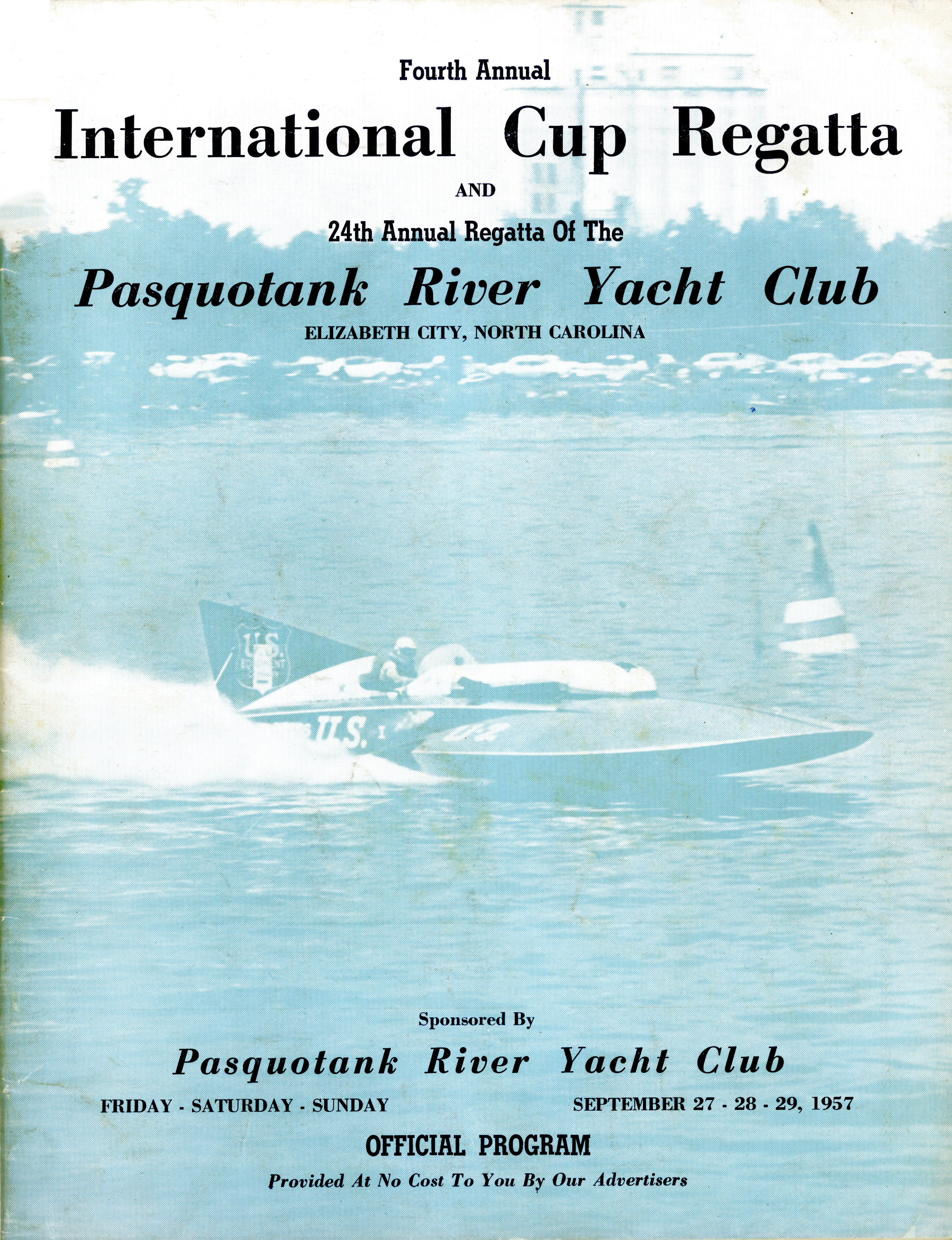1957 International Cup Programme Cover