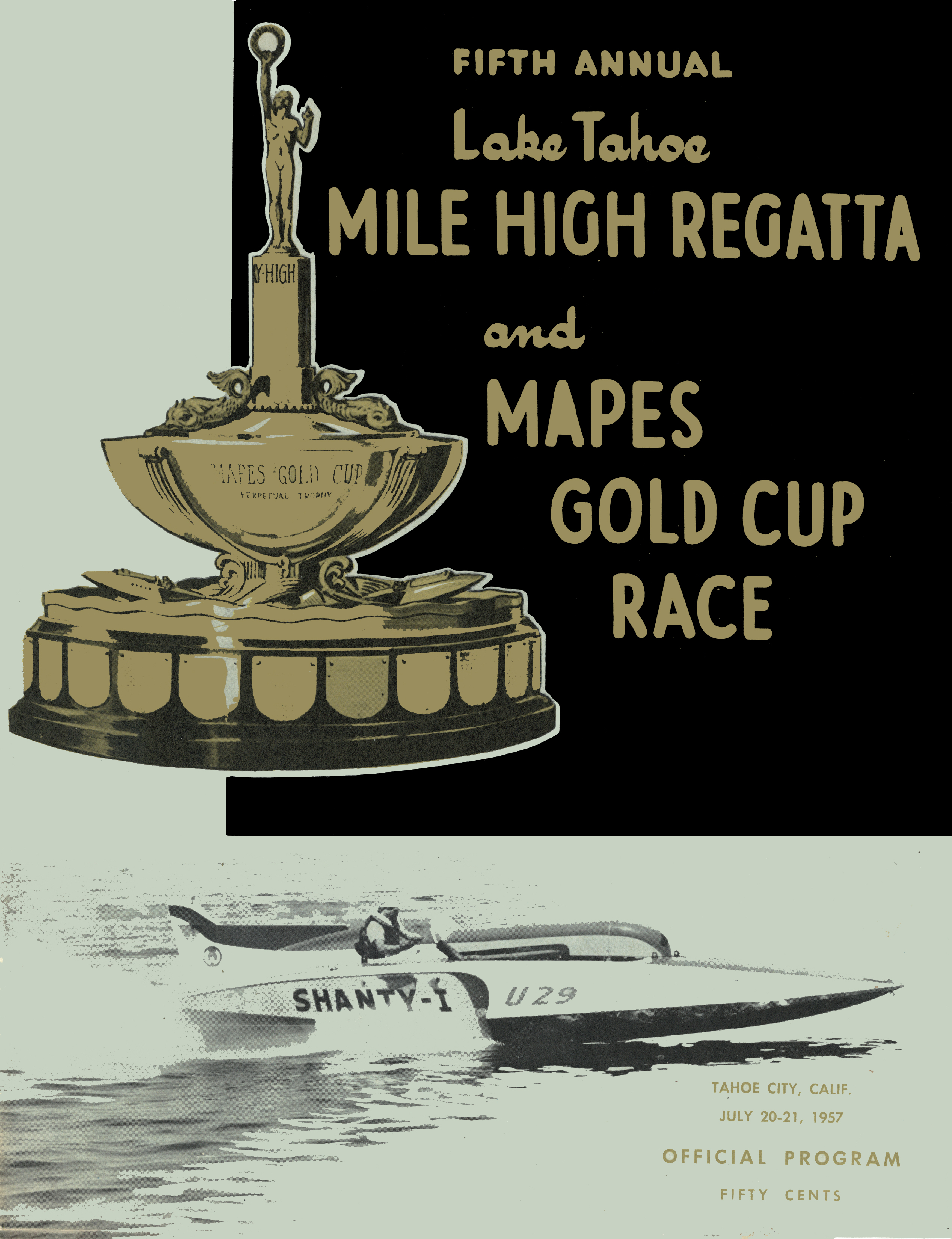 1957 Lake Tahoe Programme Cover