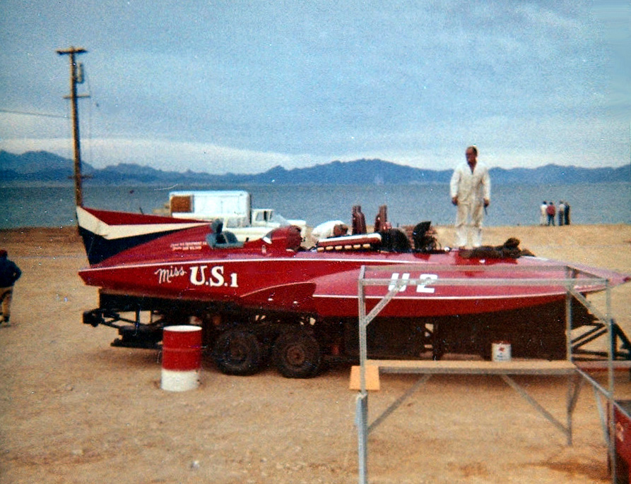 Miss U.S. 1 readying for record run, Guntersville, 1962