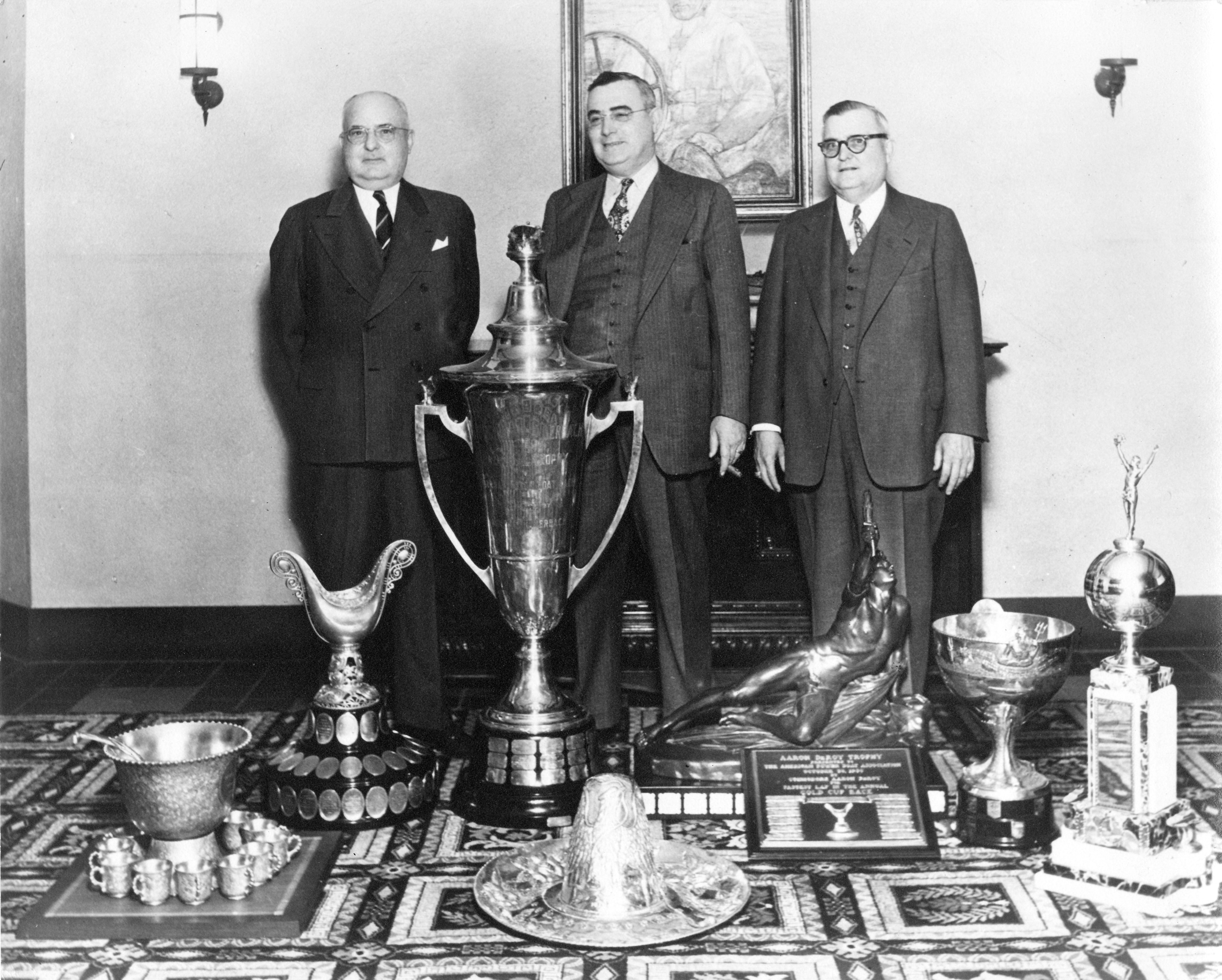 The Dossin Brothers with a few of their trophies