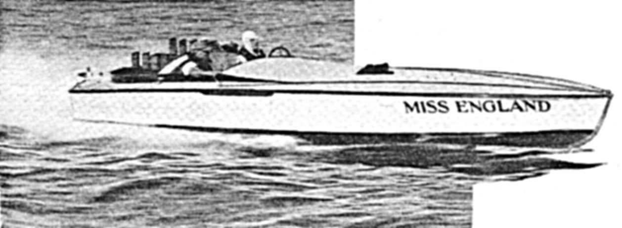 Miss England, driven by Major Segrave, was the best speed boat Great Britain sent here in many years. She defeated Miss America on points at their recent meeting on Biscayne Bay.