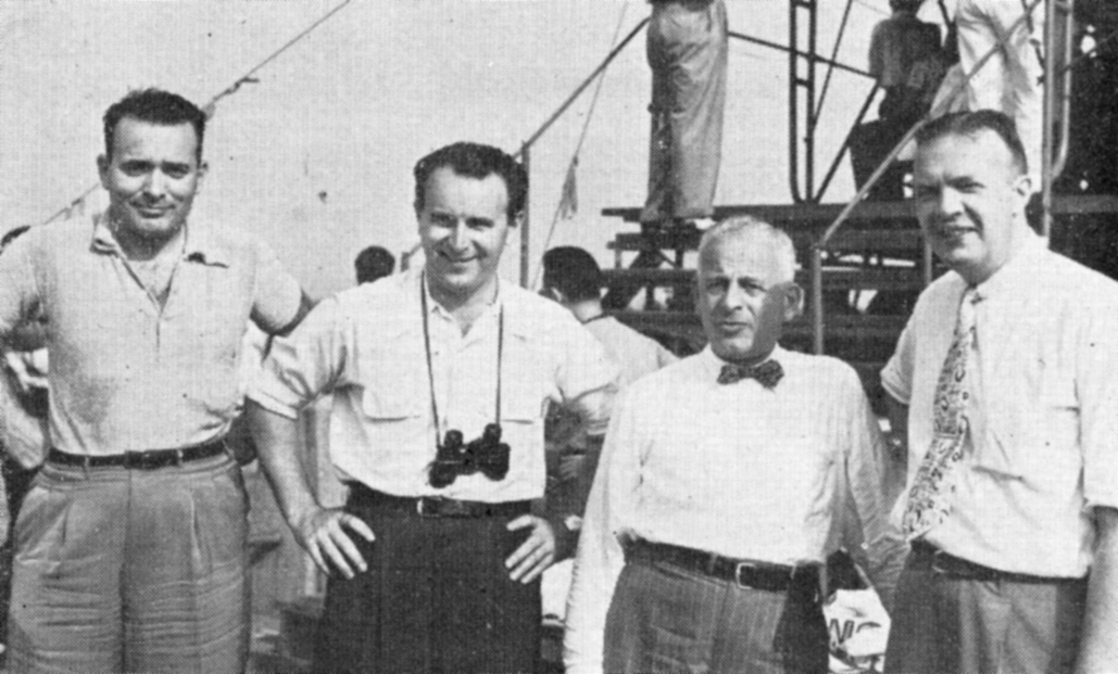 Left to right, Jim Pearsall, Vic Oristano, Henry Baron and Joe Choate