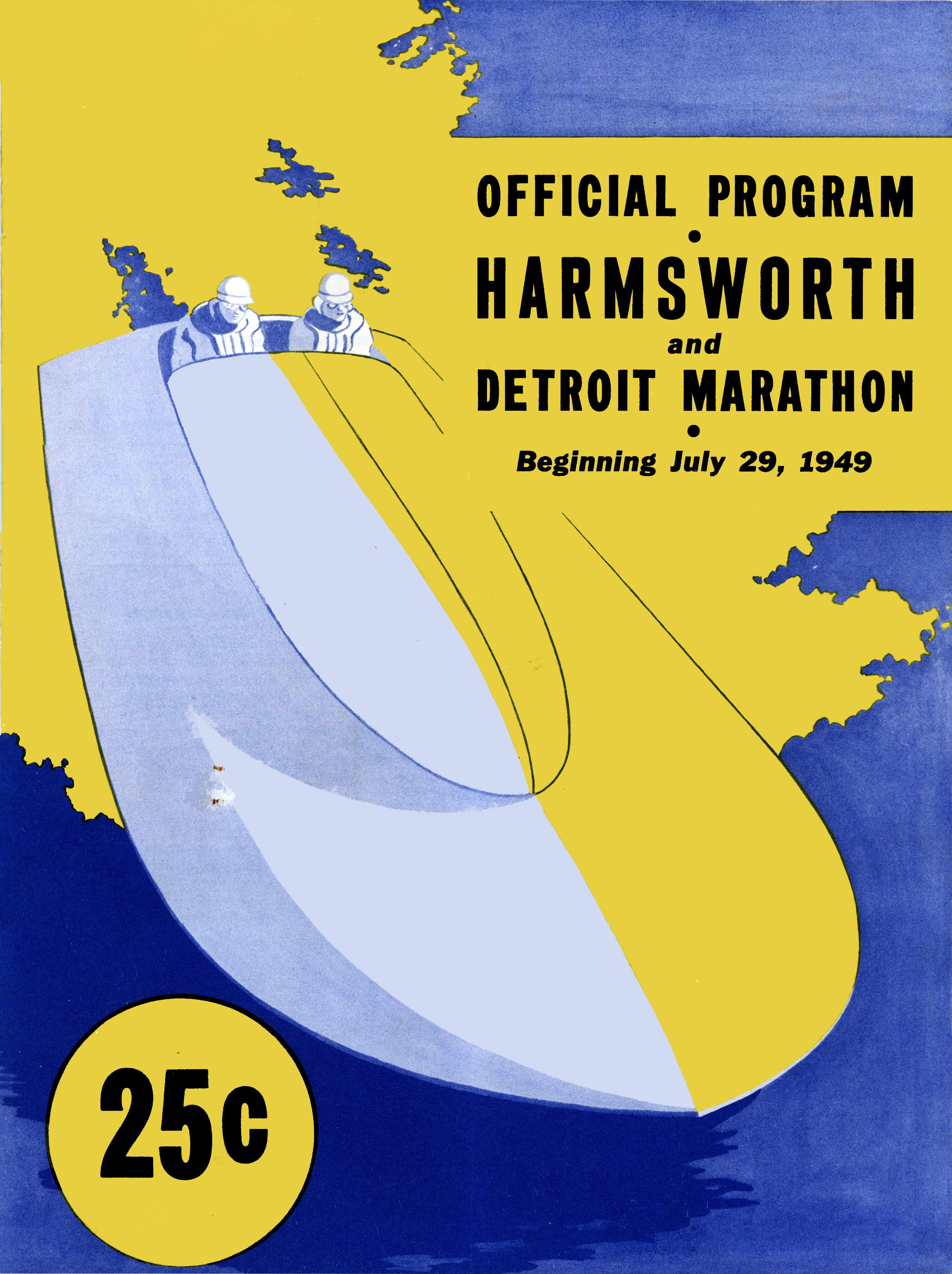 1949 Harmsworth Trophy and Detroit Marathon Programme Guide