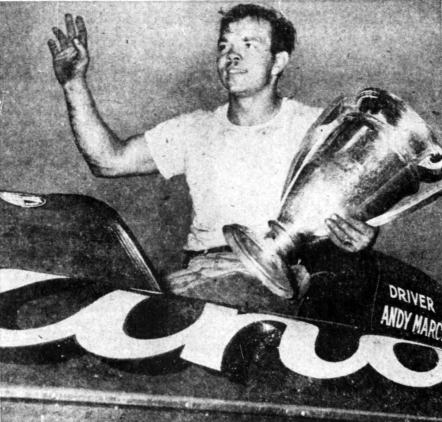 Andy Marcy with Calvert Trophy