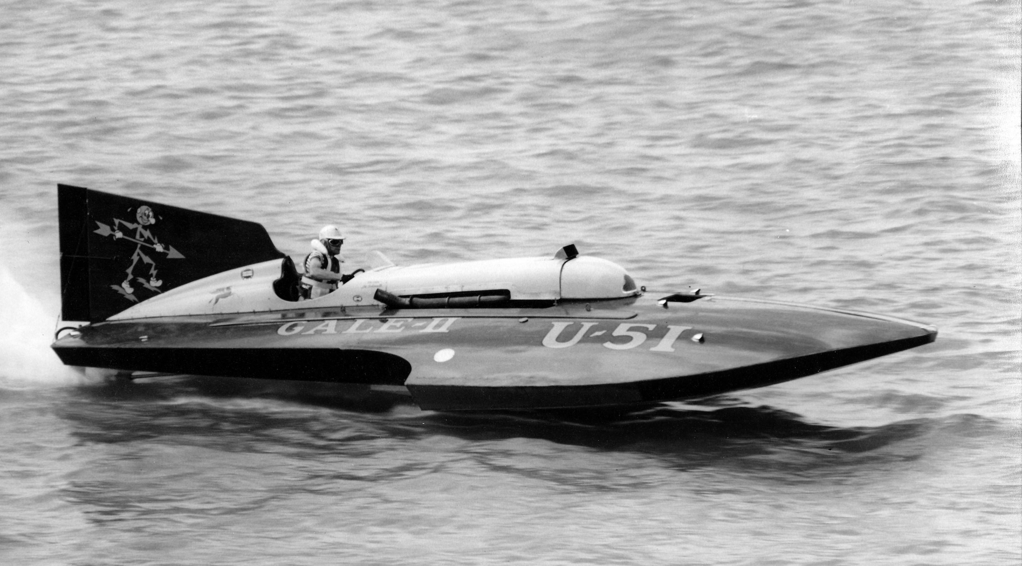 1952 Silver Cup - Speed Boat Trophy Taken By Gale II