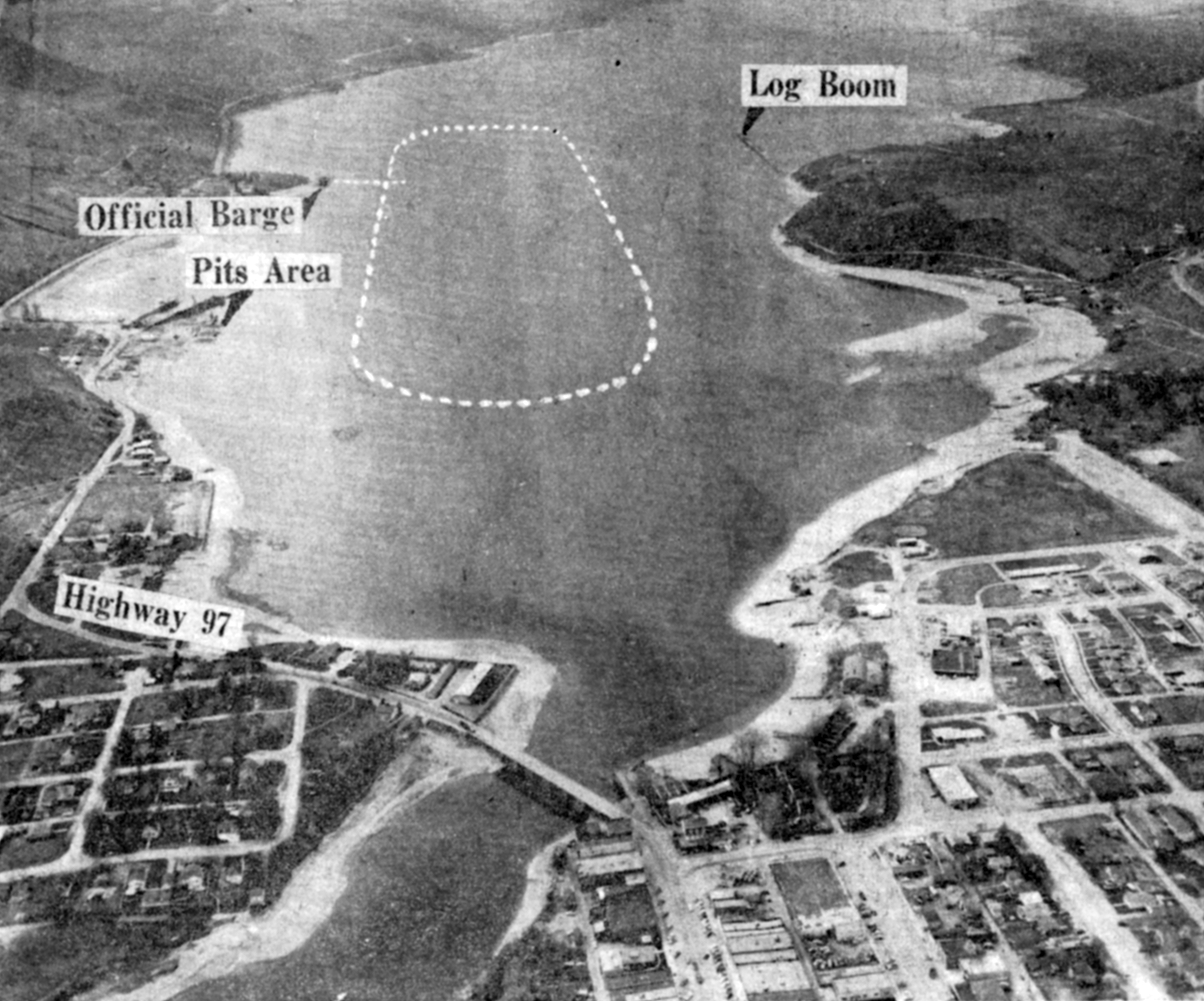 1957 Apple Cup Aerial View