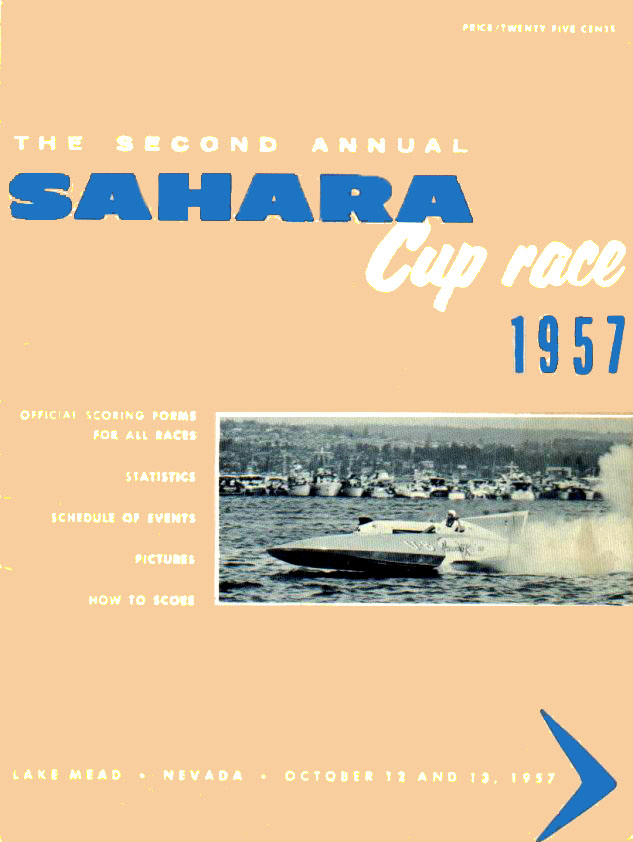 1957 Sahara Cup Programme Cover