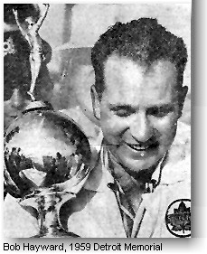 Bob Hayward winning the 1959 Detroit Memorial