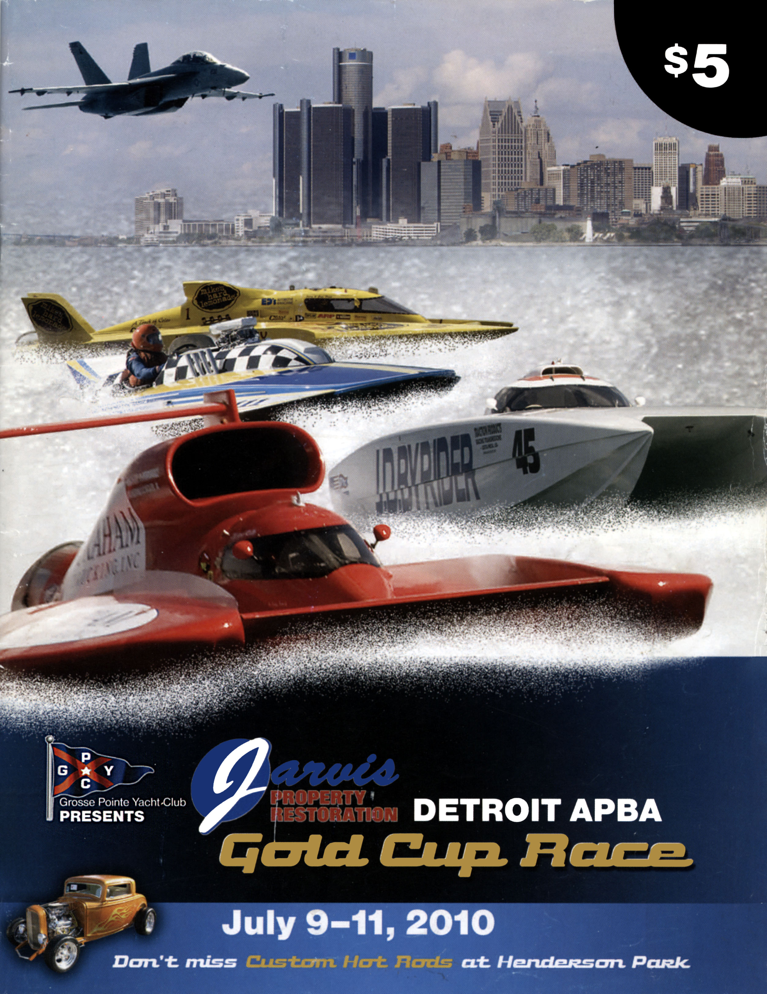 2010 Jarvis Restoration Detroit APBA Gold Cup Programme Cover
